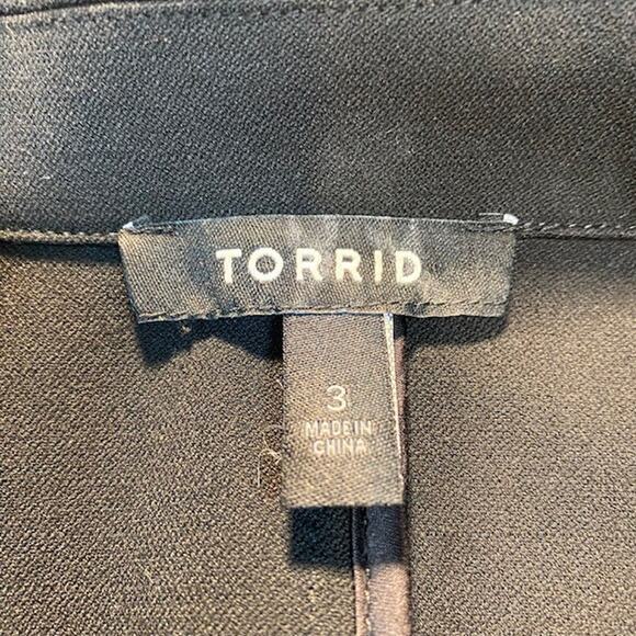 Torrid Black Womens 3XL Work Business Blazer Jacket Classic - Picture 3 of 9